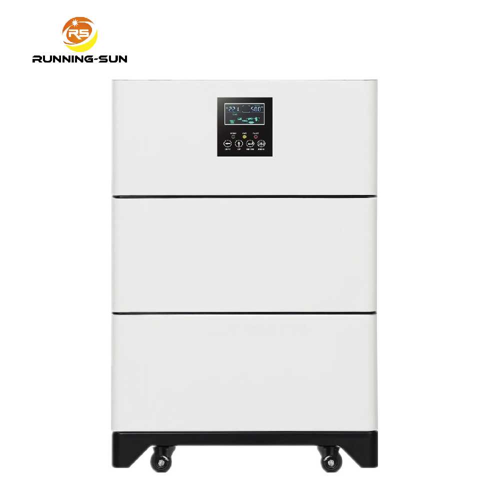 Batería de iones de litio recargable LiFePO4 todo en uno de 10,24 kWh, inversor solar de 5 kW y 6 kW, sistema de almacenamiento de energía para uso doméstico, para banco de energía