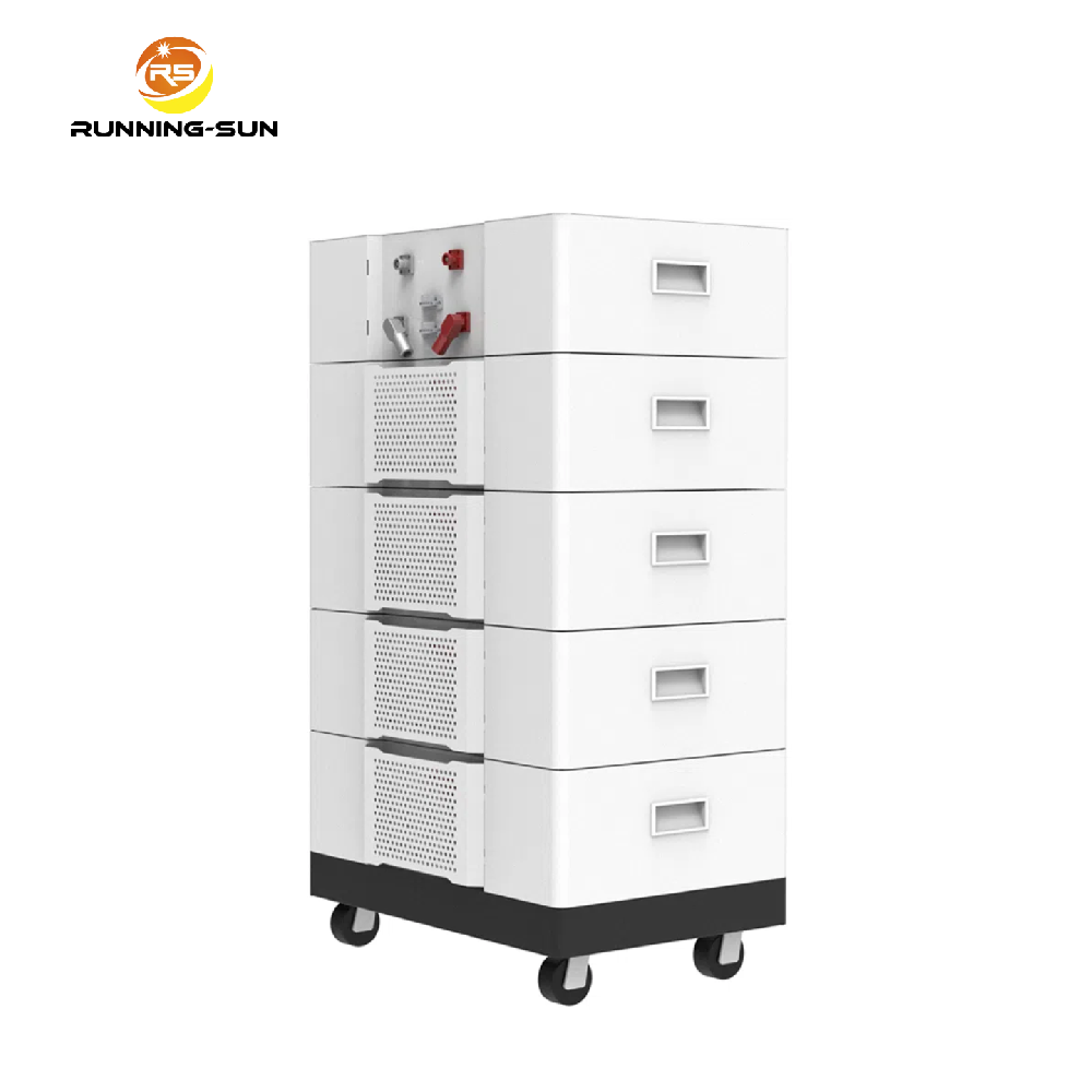 Batería de iones de litio LiFePO4 de ciclo profundo, recargable, apilable, con logotipo personalizado, 48 V, 51,2 V y 100 Ah, con almacenamiento de energía estándar de la UE